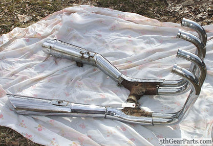 1983 Honda CB650 Nighthawk Exhaust Pipes Muffler 83 cb650sc