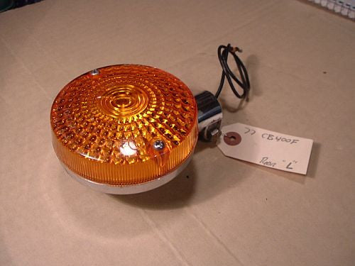 1977 Honda CB400 Super Sport TURN SIGNAL WINKER LIGHT LEFT SIDE REAR 75 76 77