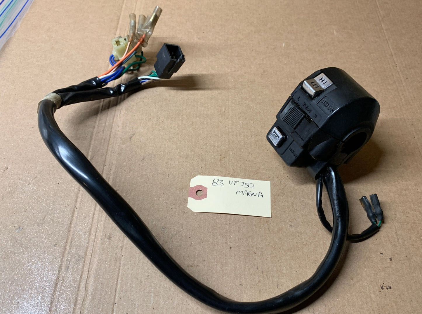 1983 Honda VF750 Magna Handle Bar Switch Turn Signal Hi Low Beam Horn  83